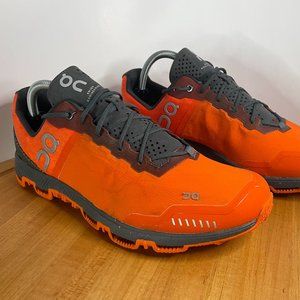 ON CLOUD CLOUDVENTURE PEAK ORANGE TRAIL RUNNING SHOE SNEAKER MENS 10.5 GOOD COND